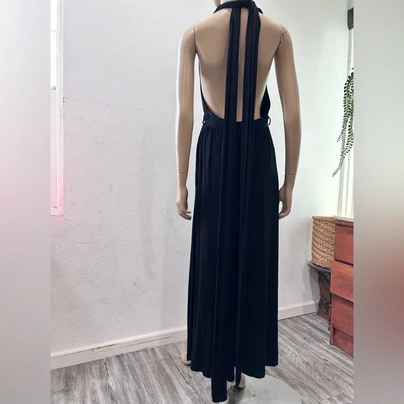 Free people beach Black jumpsuit